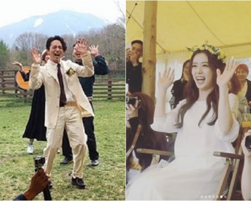 林宥嘉在結婚派對上high爆跳舞氹丁文琪。