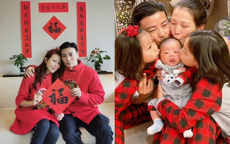 春節是要全家人一起過,所以初三的情人節,蔡少芬和張晉放棄二人世界跟3個小情人過。