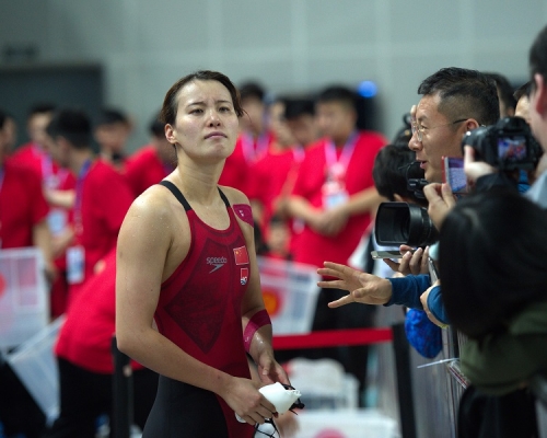 傅園慧受肩傷困擾。新華社