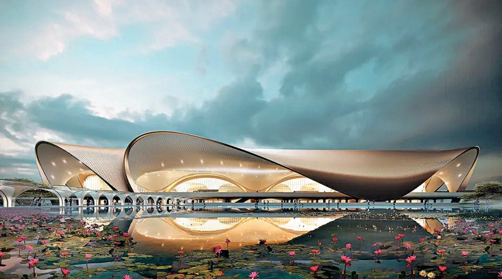 新孟買國際機場的設計靈感源自蓮花。