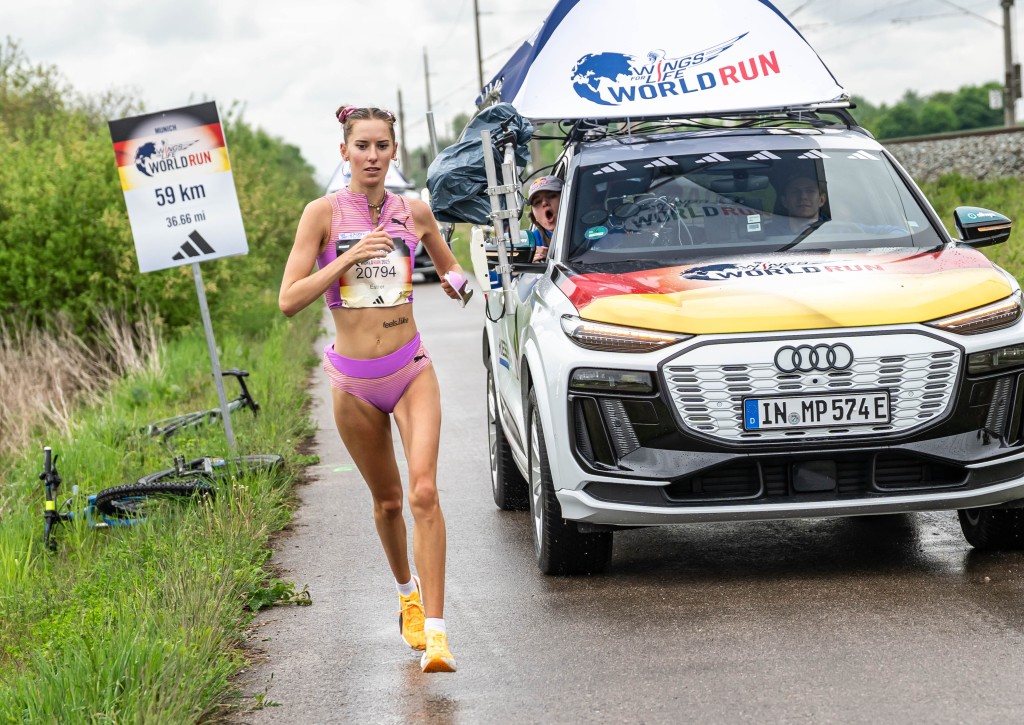 德國的 Esther Pfeiffer 以 59.03 公里,首次奪得賽事女子總冠軍。公關圖片 德國的 Esther Pfeiffer 以 59.03 公里,首次奪得賽事女子總冠軍。公關圖片