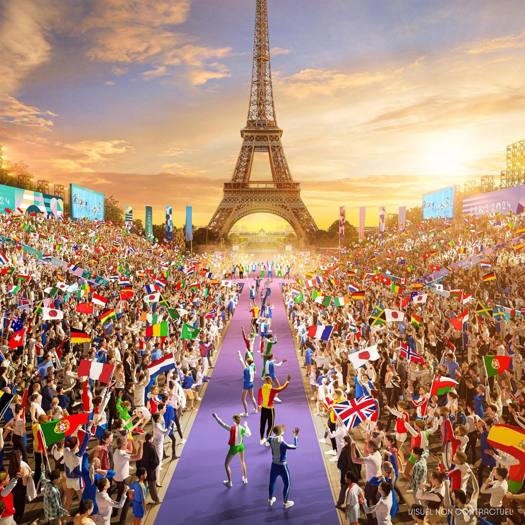 巴黎奥运会开幕式效果图。