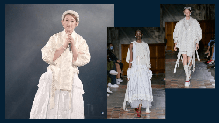 王菀之身穿的公主式衣裙，正是出自Simone Rocha的2022春夏系列Runway作品。