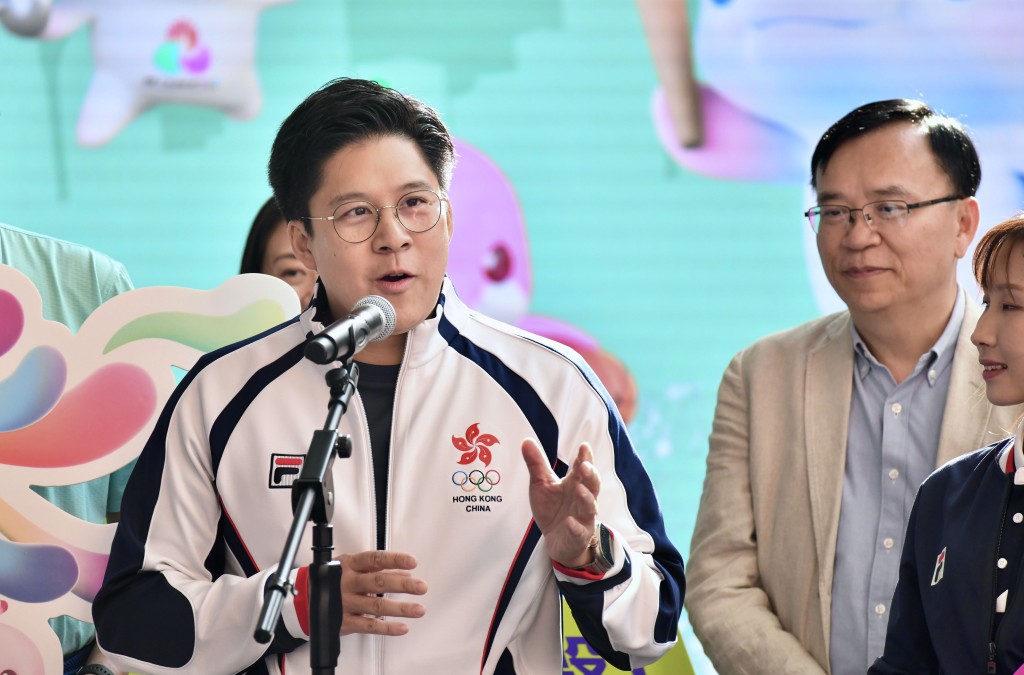 霍啟剛樂見政府為體育界注入新動力。星島圖庫 霍啟剛樂見政府為體育界注入新動力。星島圖庫