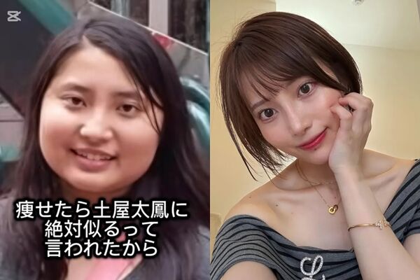 Nako花了5年努力瘦身，成功「換臉」。IG／nakodayon