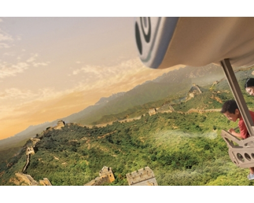 「翱翔‧飛越地平線」是上海迪士尼樂園的人氣設施。網圖