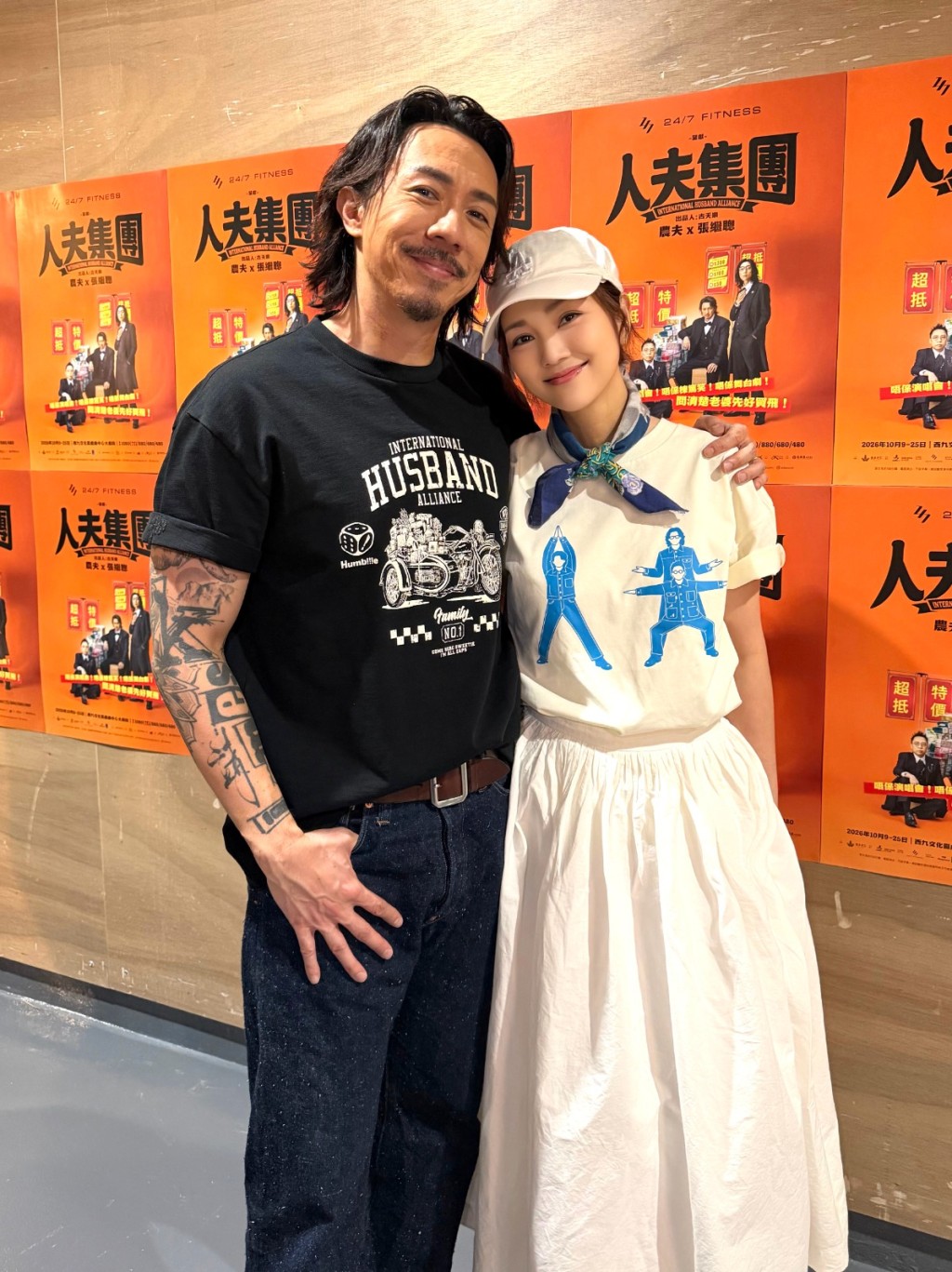 謝安琪陪伴力撐老公。 謝安琪陪伴力撐老公。