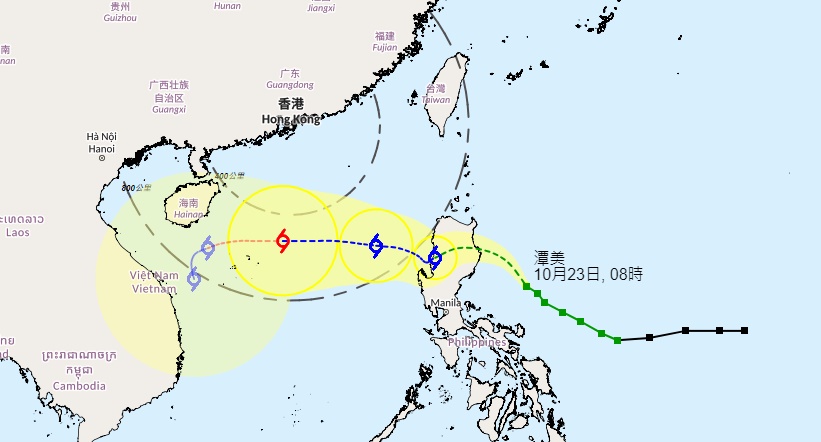 天文台路径预测。