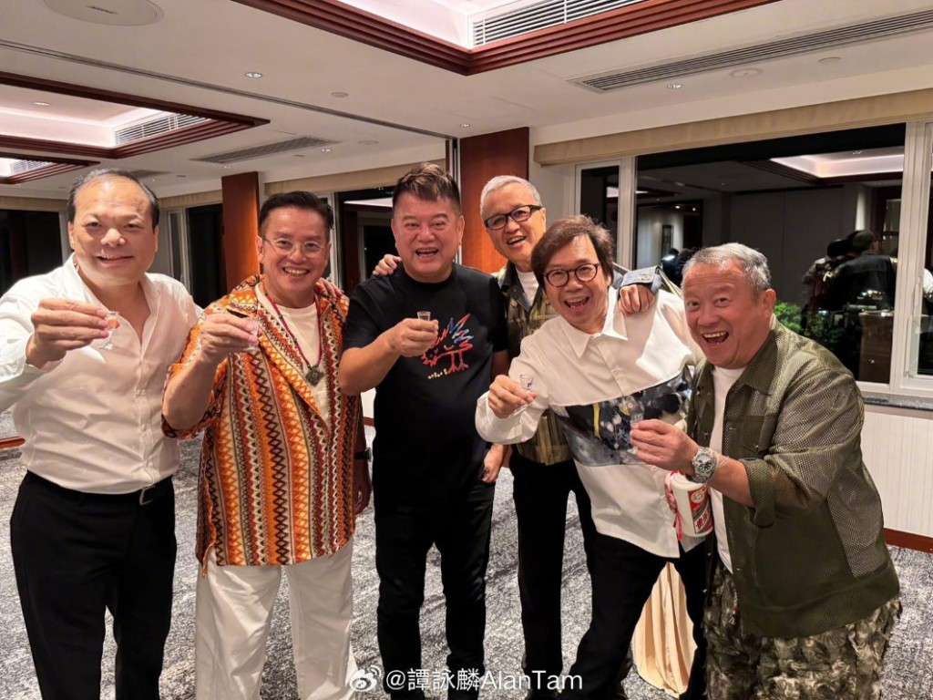 譚詠麟75歲生日，陳百祥到場祝賀成焦點。
