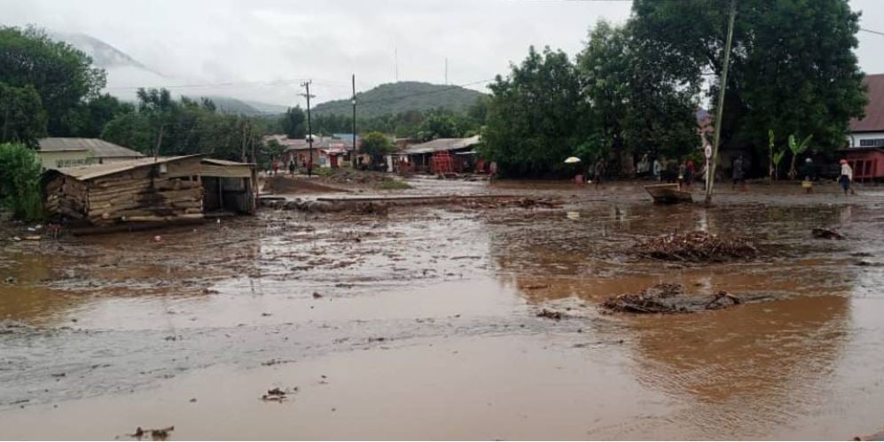 受到厄尔尼诺现象影响，坦桑尼亚北部暴雨成灾。网上图片