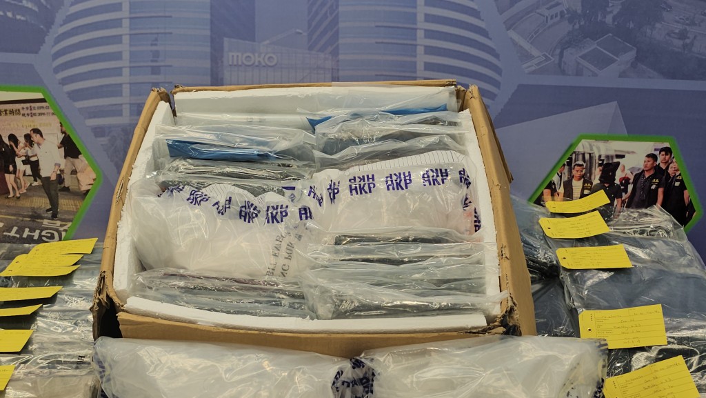 警方检获81.6公斤怀疑氯胺酮，市值约4537万元。