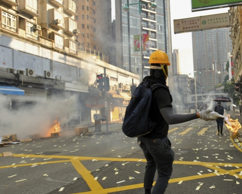 香港去年爆發大規模反修例示威。資料圖片