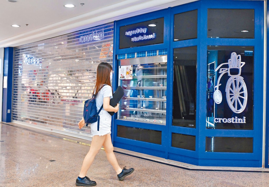 連鎖餐廳餅店Crostini旗下十一家分店，前晚突然全結業。