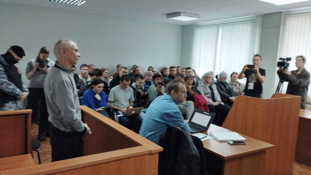 莫斯卡廖夫（Alexei Moskalyov）周一出庭受审。 路透社