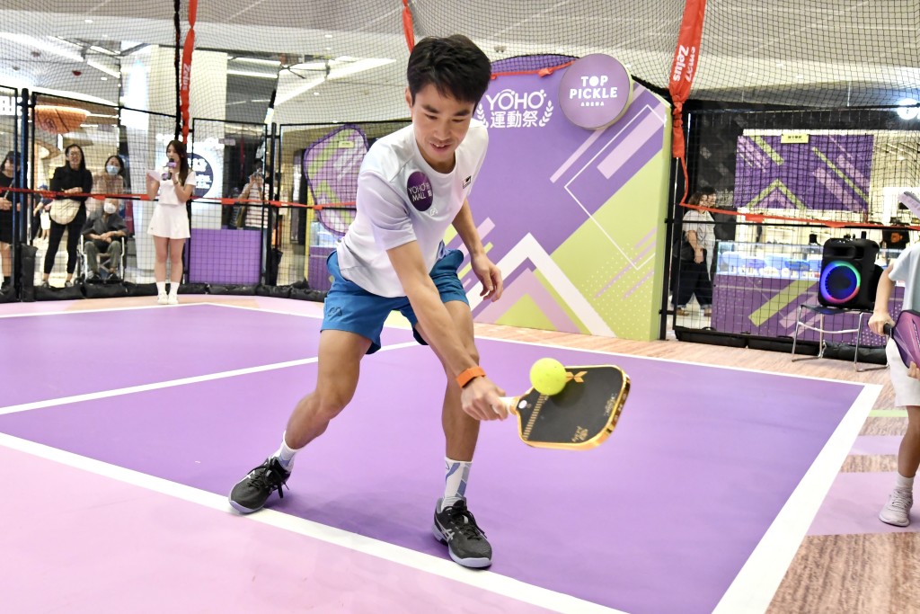 王康杰现时在男子匹克球单打世界排名第18、亚洲排名第一。杨骏尧摄 王康杰现时在男子匹克球单打世界排名第18、亚洲排名第一。杨骏尧摄