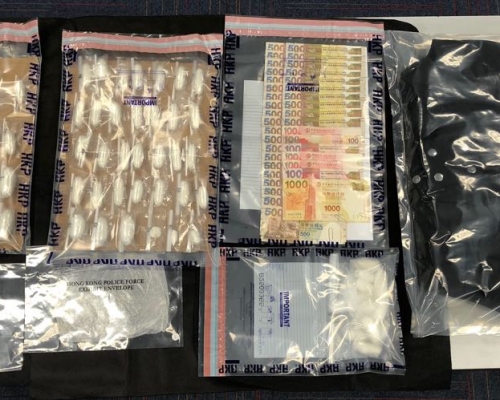 警方檢獲的可卡因。警方提供