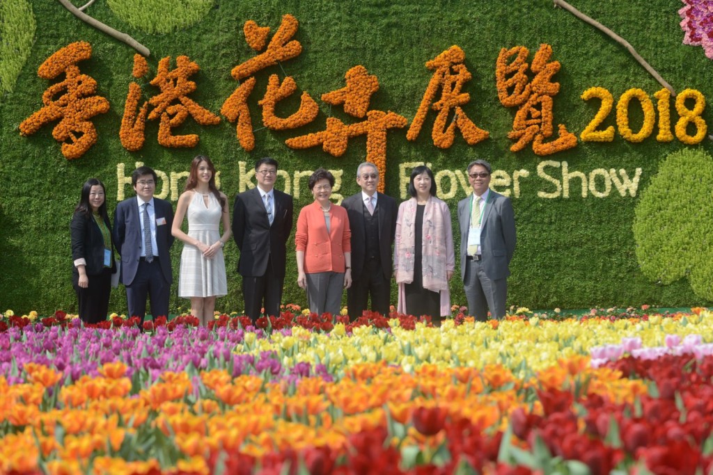 林鄭月娥成功爭取，擔當花展主禮嘉賓。