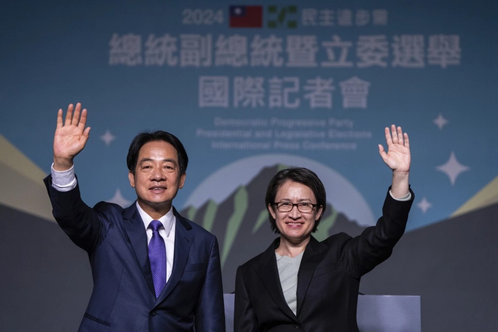 哈德利指會向賴清德表達，美國堅定支持台灣的跨黨派合作。美聯社