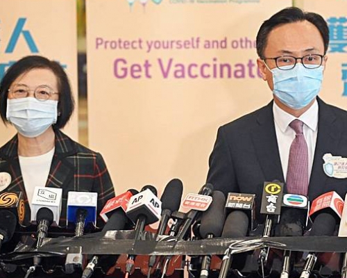 陳肇始及聶德權。 資料圖片
