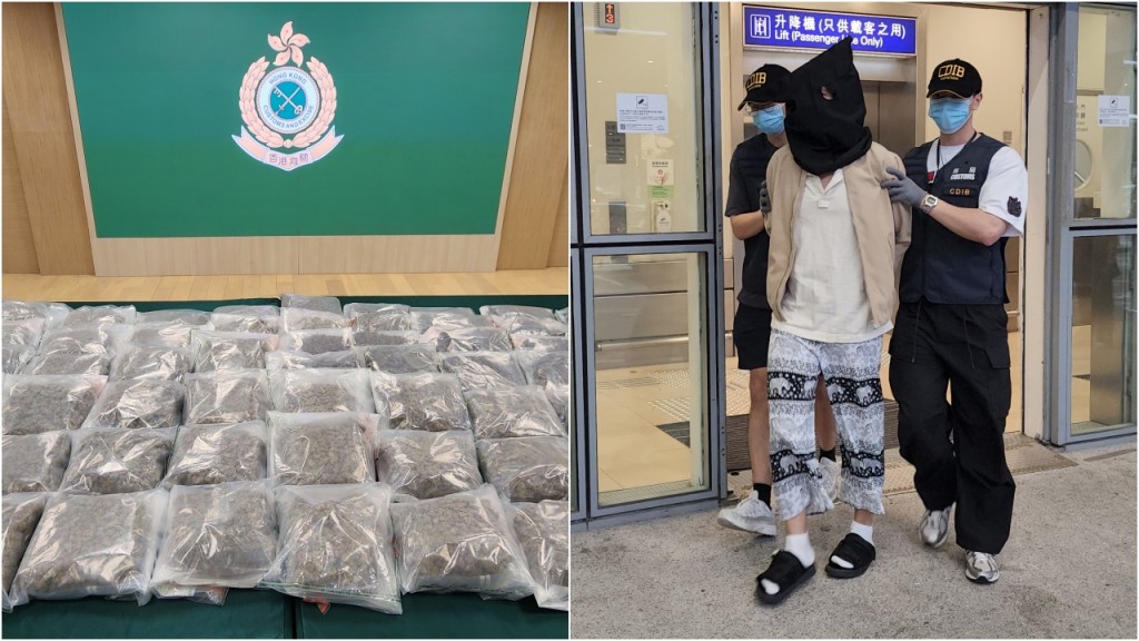 機場海關連破3宗泰國販毒來港 檢880萬元大麻拘6男女 包括DJ及社工