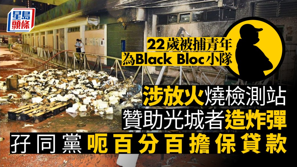 據知，其中一名被捕的22歲姓張男子為「光城者」及「Black Bloc小隊」成員。