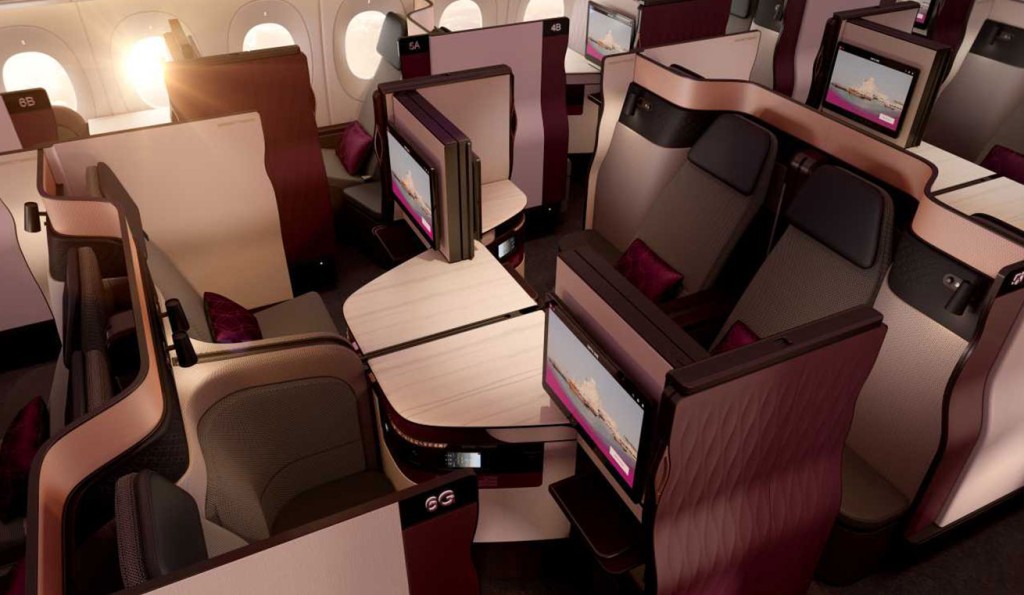 “Q-suite”规格媲美头等舱。Qatar Airways
