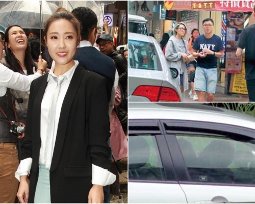 林秀怡早前被拍到與男友甜蜜行街及在車內激吻。