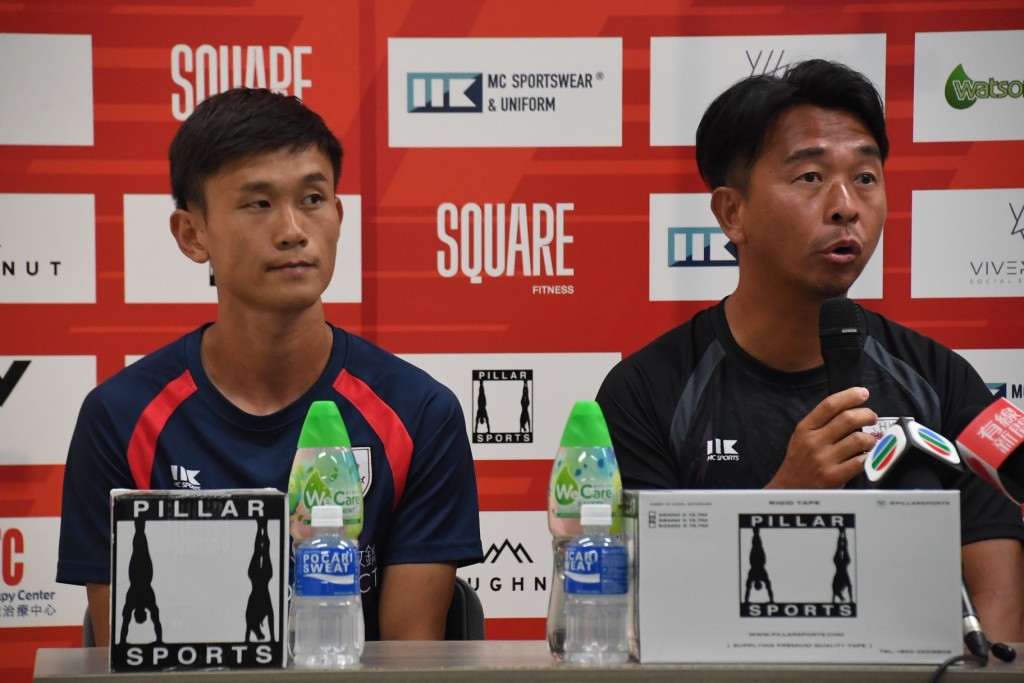 香港U23總教練司徒文俊。本報記者攝