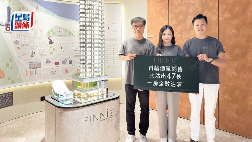 FINNIE即晚加推22伙,折實每呎2.27萬。