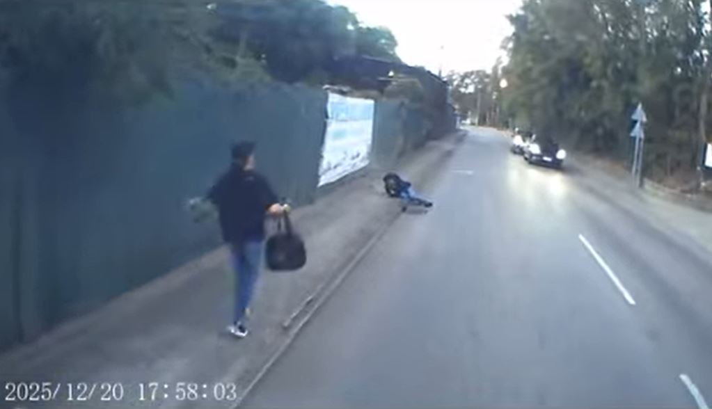 貨車事後徑自駛走。