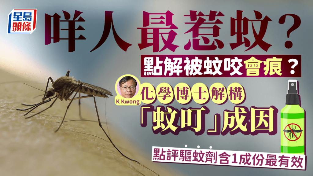 哪類人最惹蚊？化學博士K Kwong解構「蚊叮」原因 蚊怕水劑含1成份最有效 附驅蚊劑消委會報告