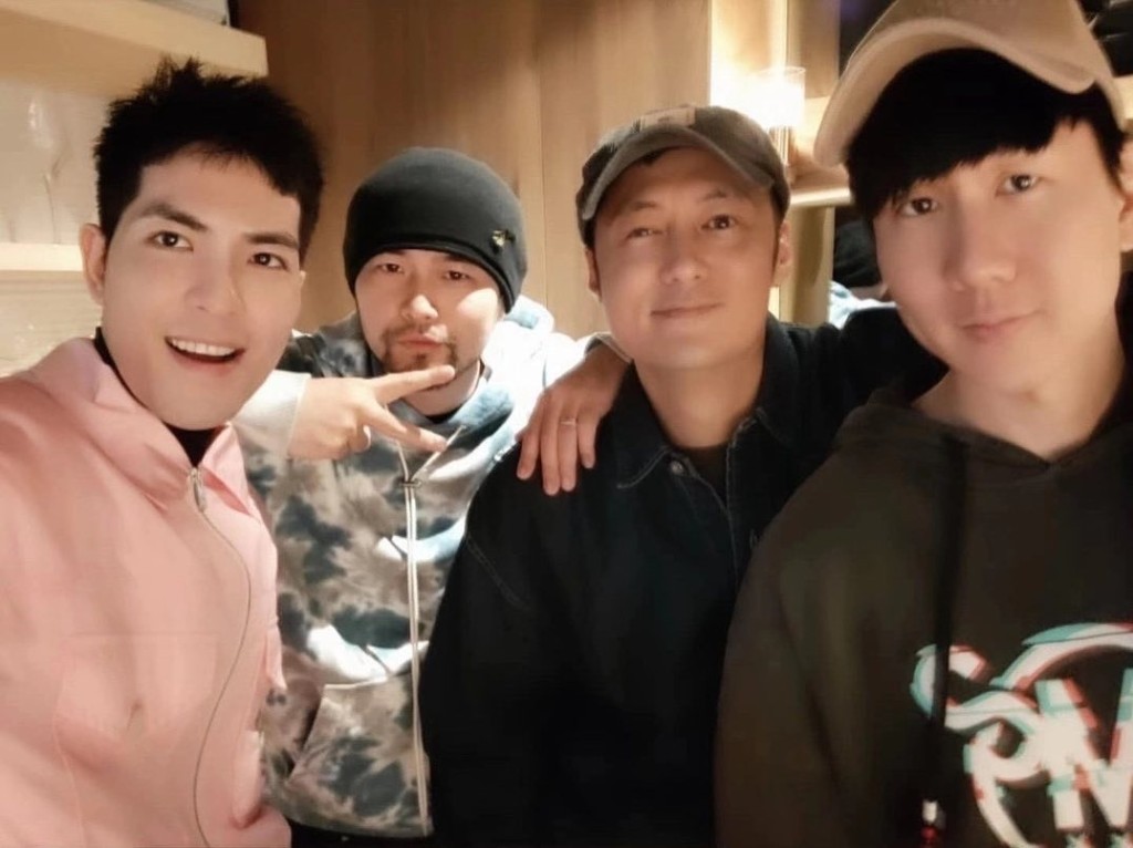 蕭敬騰、周杰倫、余文樂、JJ難得相聚。