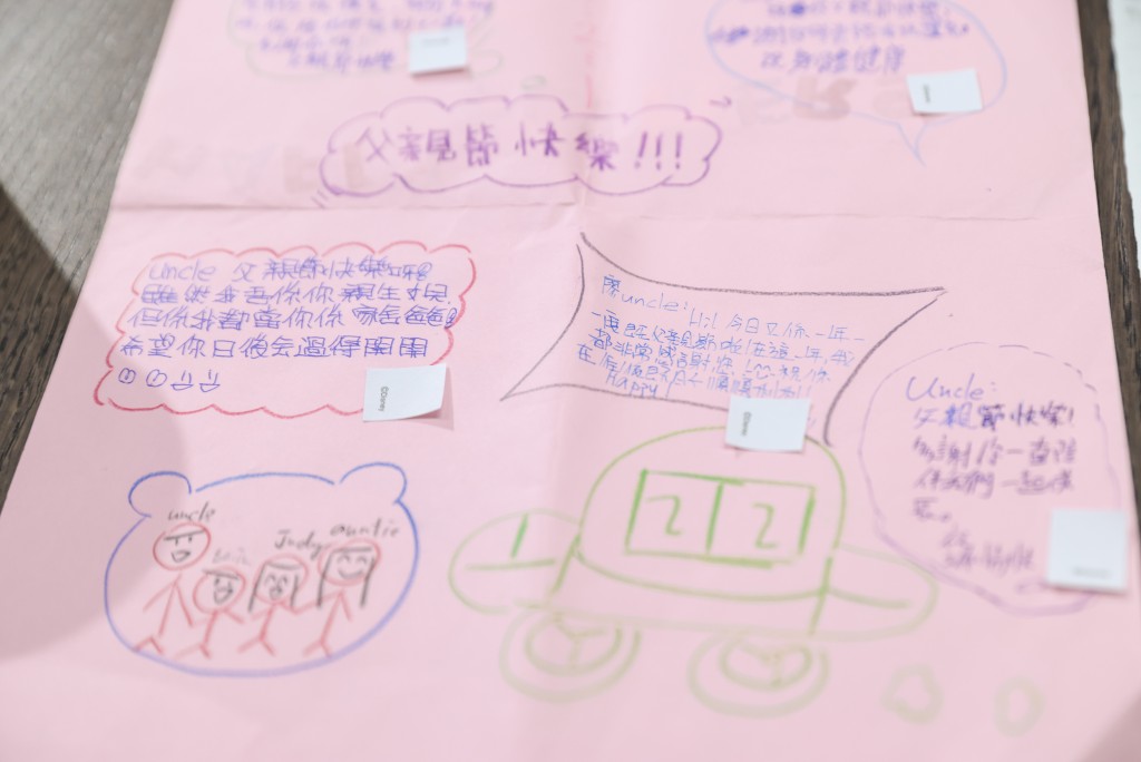 以往的父親節,小朋友贈送的賀卡給廖uncle。 以往的父親節,小朋友贈送的賀卡給廖uncle。