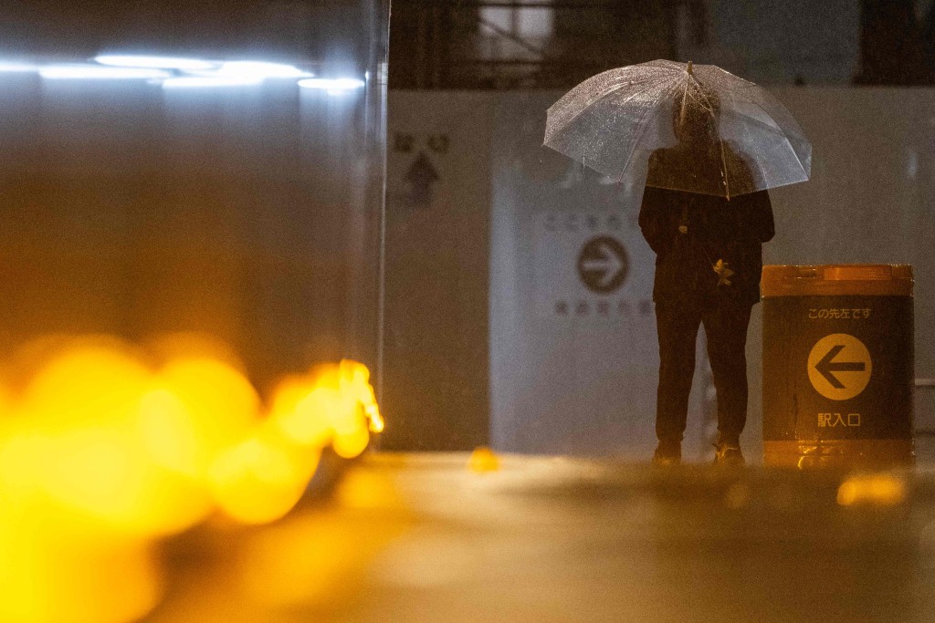 东京遭暴雨侵袭。法新社