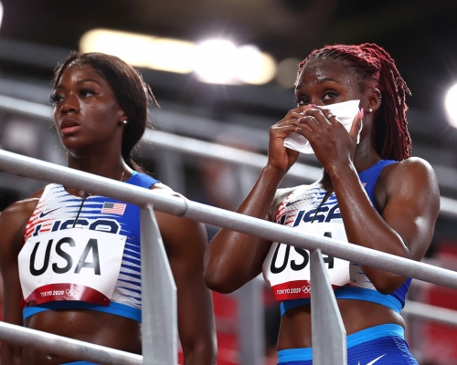 美國重獲男女4x400米接力決賽資格。Reuters