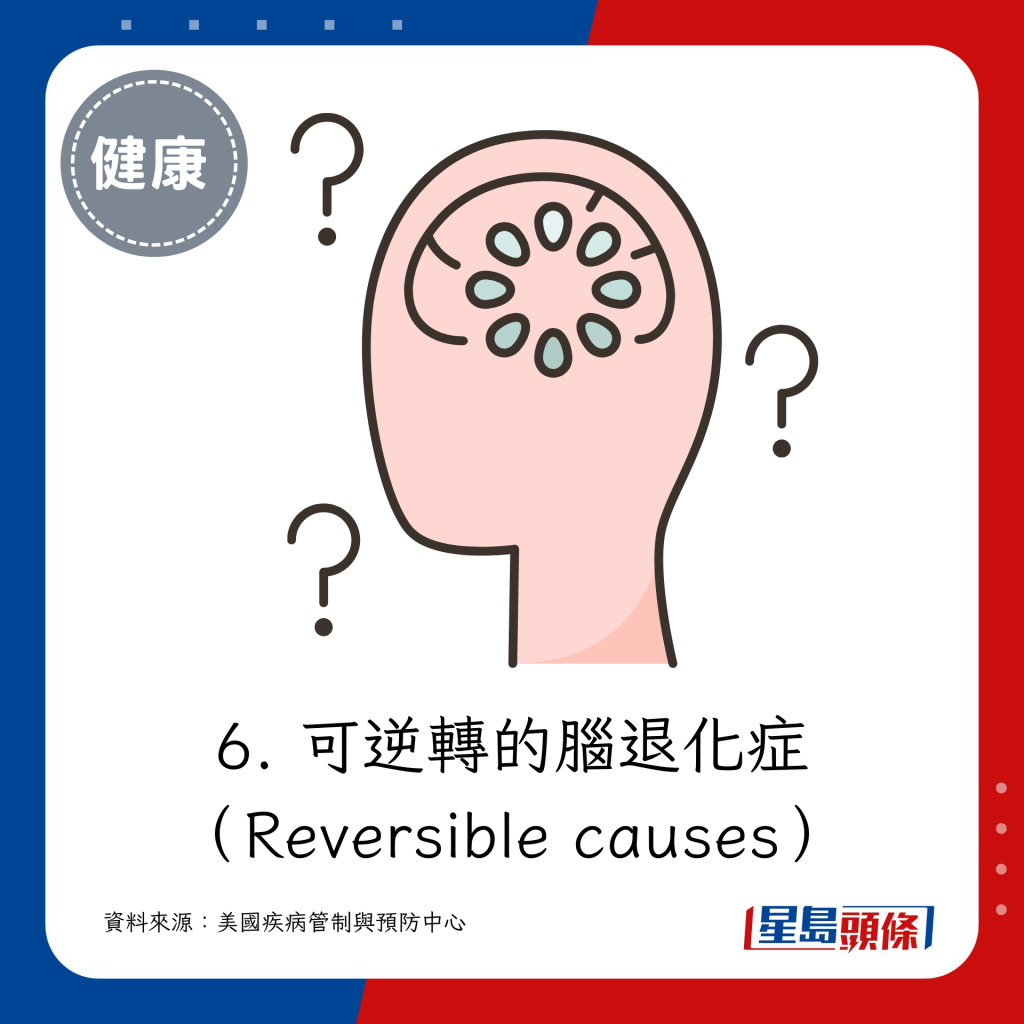 6. 可逆轉的腦退化症（Reversible causes）