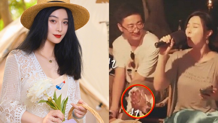 范冰冰新歡疑曝光，與凸肚四眼男街頭互摸愛得火辣。