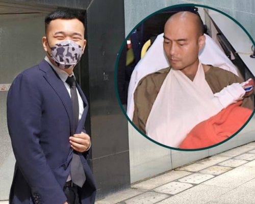 被告杜啟華;小圖為受傷警員。資料圖片