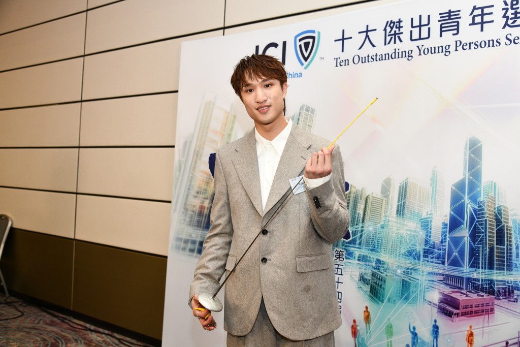 劍擊「世一」蔡俊彥獲選十大傑出青年。 劍擊「世一」蔡俊彥獲選十大傑出青年。