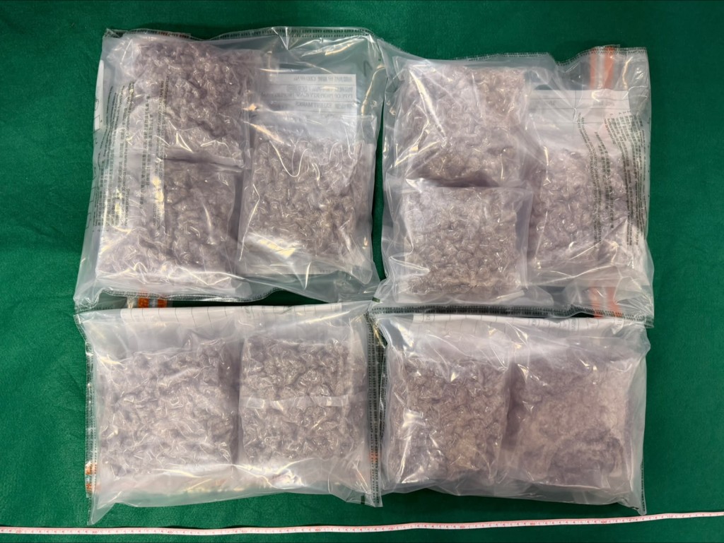 首宗案件中檢獲的懷疑大麻花。政府新聞處圖片 首宗案件中檢獲的懷疑大麻花。政府新聞處圖片