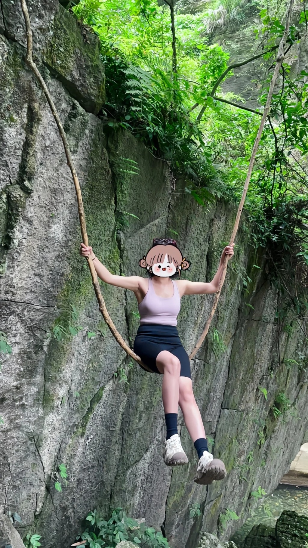 被斩断的湖北网红树藤,因可以让游客荡秋千而出名。小红书@王月亭 被斩断的湖北网红树藤,因可以让游客荡秋千而出名。小红书@王月亭