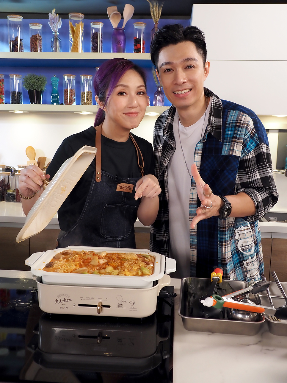 柏豪讚千嬅廚藝,也讚太太煮嘢好食。