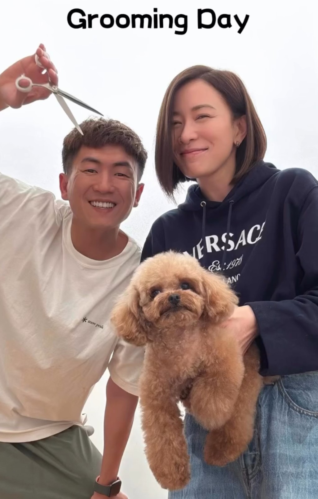 馬貫東係寵物美容師，曾為佘詩曼愛犬Gaga美容。