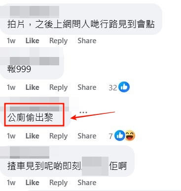 facebook截圖（資料來源：Din Dong ＠facebook車cam L（香港群組））