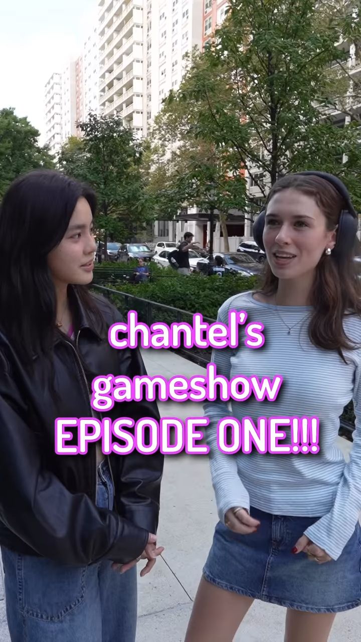 姚焯菲邀請不同文化背景的同學仔一齊玩遊戲，推廣廣東歌文化。