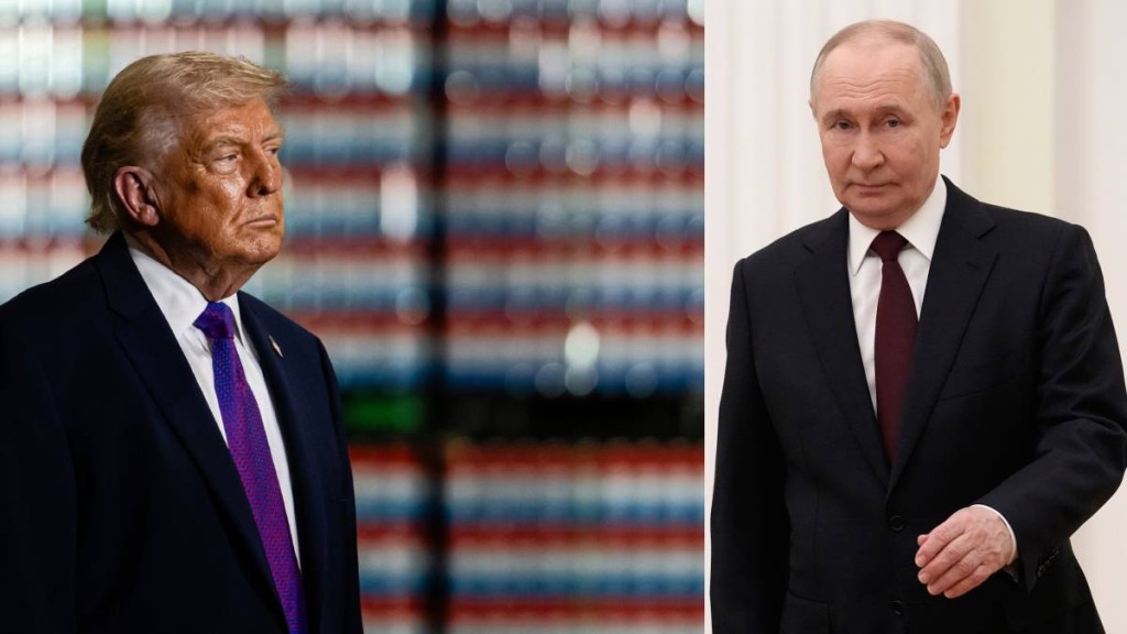 普京本週初與特朗普通話。（美聯社）