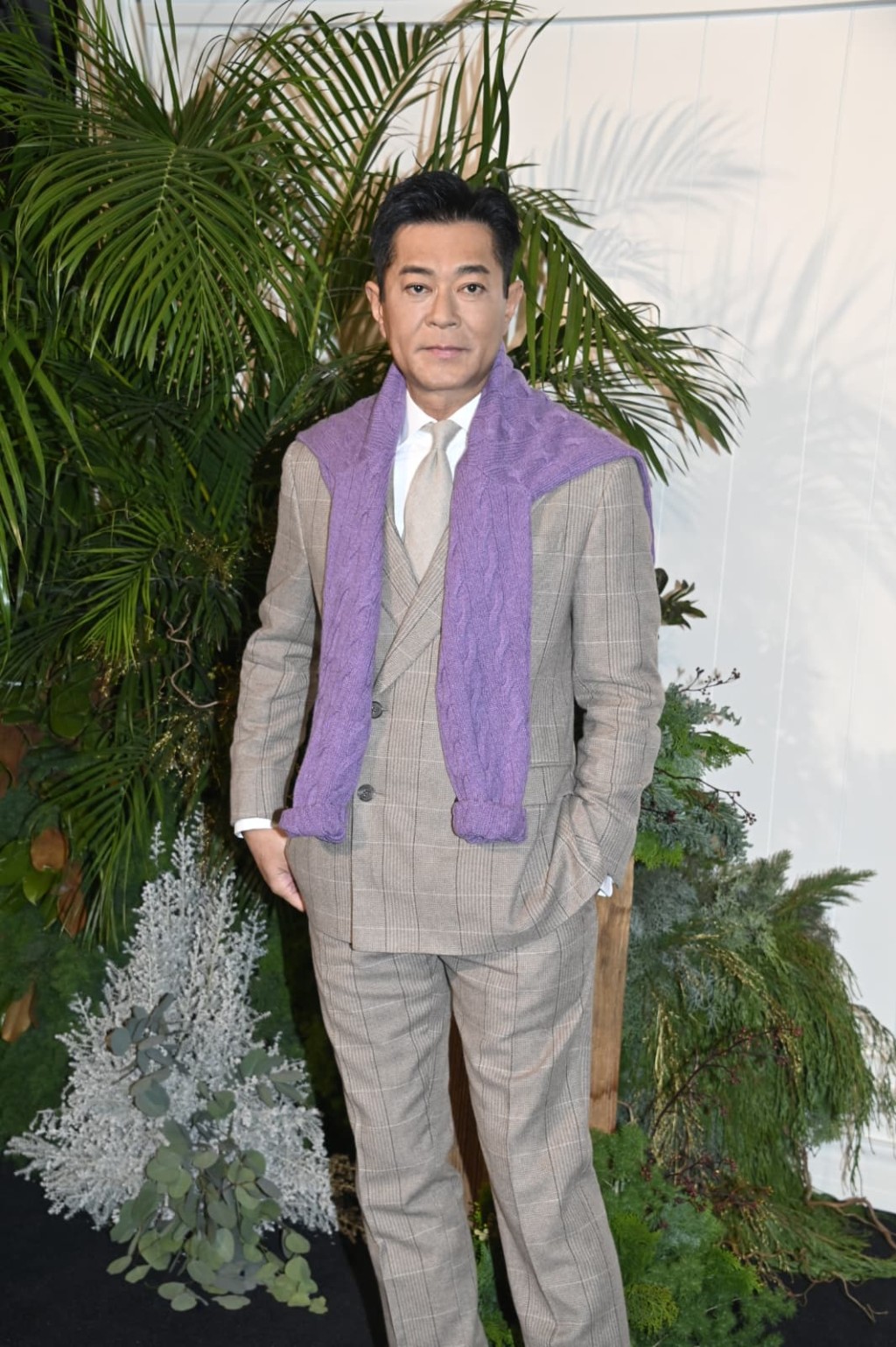 古天樂祝福海俊傑太太。 古天樂祝福海俊傑太太。