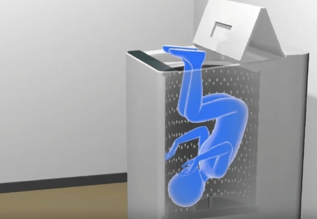 案情指，2歲的葵衣當時意外掉進洗衣機內，且呈現頭部向下的倒掛姿勢。