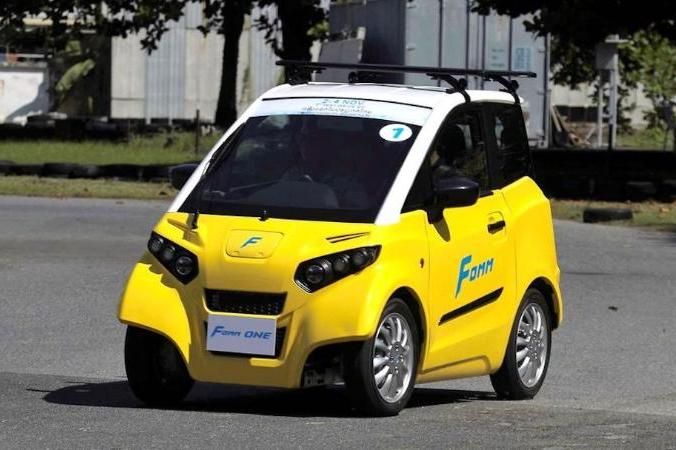 Fomm One造型短少精悍，全車可搭載四名乘客。