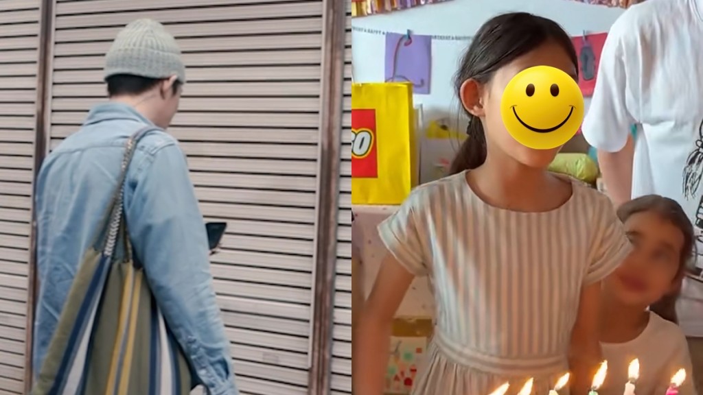 45岁昔日男神颓废贺女儿9岁生日   囡囡完美复制超模妈妈长腿尽得真传